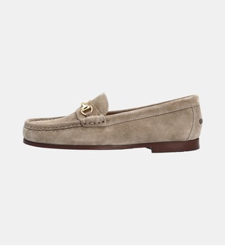 Mocassin belmont morsetti cuir - cuir velours - Fairmount - Beige