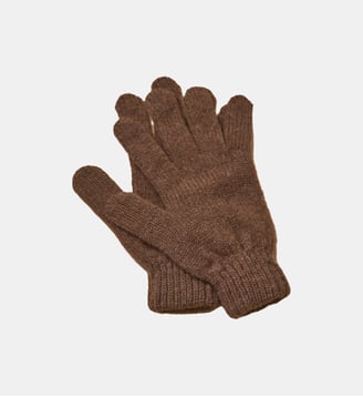 Gants en laine mérinos enfant - Cyrillus - Brun chine