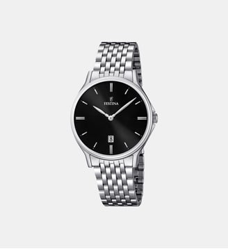 Montre Classics Noir F16744/4 - Festina - Argenté