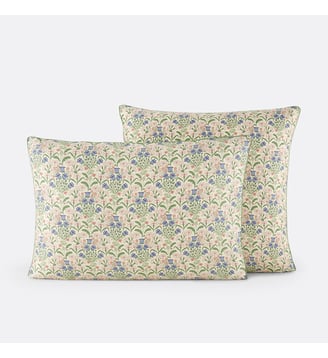Taie d'oreiller satin de coton - La Redoute Interieurs - Imprimé floral