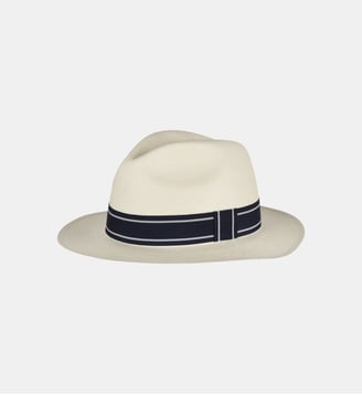 Panama véritable ruban rayé - Roland-Garros - Marine