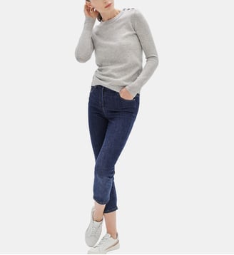 Jean pantacourt caleb b - Motif uni - Coupe slim - Caroll - Denim double stone