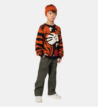 Pantalon en coton - Kenzo Kids - Climbing ivy