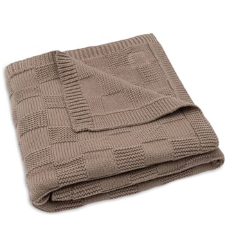 Couverture en tricot - Jollein - Marron