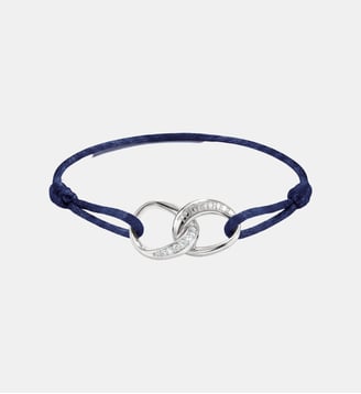 Bracelet textile Together bleu foncé avec zirconia Thomas Sabo
