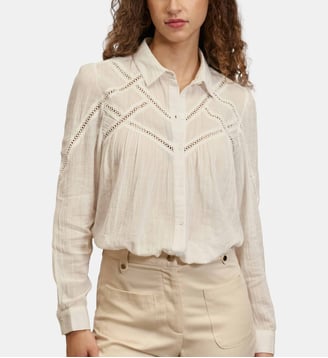 Chemise uni CIA - La Petite Etoile - Écru