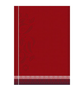 Essuie-mains Piments Coton - Le Jacquard Francais - Rouge