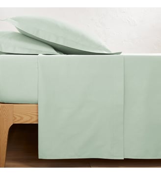 Drap plat uni en polycoton La Redoute Interieurs