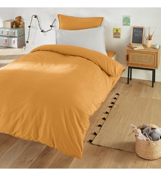 Housse de couette enfant en coton lavé - La Redoute Interieurs - Camomille