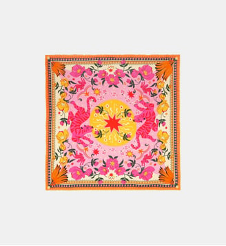 Grand foulard à motifs BANDIDAS - Wild - Rose