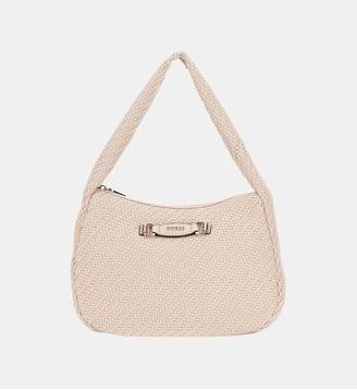 Sac hobo Francy tressé - Guess - Rose poudré