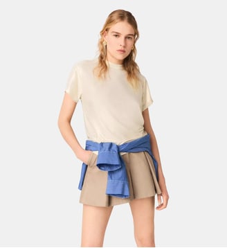 Tee-shirt lamé - Maje - Doré