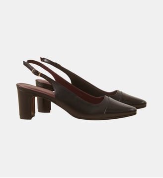 Slingbacks en cuir nappa / vernis Numéro 529 Rivecour