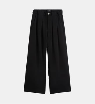 Pantalon à plis en jersey - Balmain - Noir