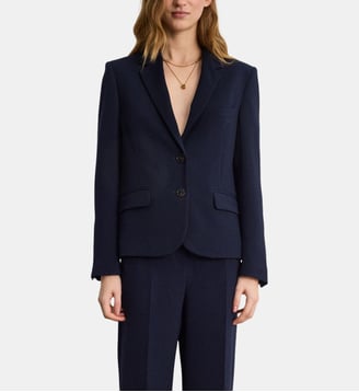 Veste de tailleur en crêpe - MELODY - Pablo - Marine