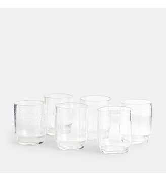 Lot de 6 verres à eau en verre bullé La Redoute Interieurs