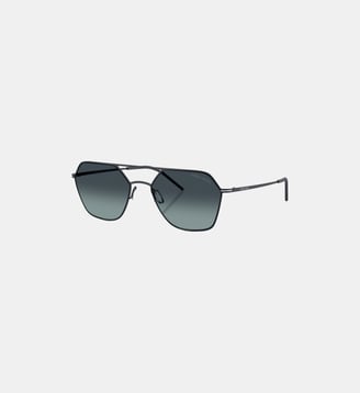 Lunettes de soleil Carré AR6185 - Giorgio Armani - Bleu mat