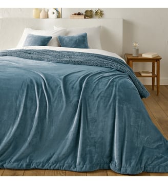 Dessus de lit polaire et sherpa La Redoute Interieurs