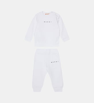 Ensemble de survêtements en polaire avec logo institutionnel - Marni - Blanc