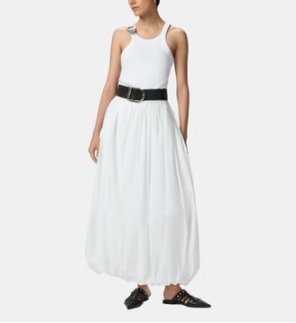 Jupe maxi à la silhouette ballon - Pinko - Blanc