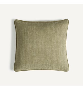 Housse de coussin lin - AM.PM - Vert mousse