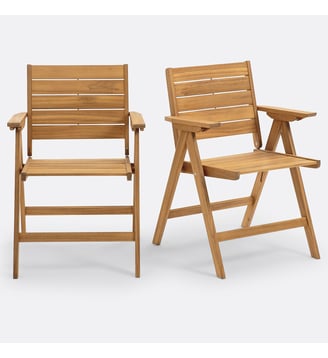 2 fauteuils pliants Réalto - La Redoute Interieurs - Acacia