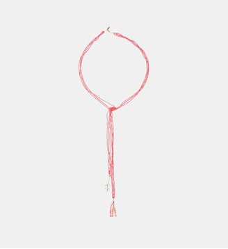 Collier de perles cravate NEPTUN - Hipanema - Corail