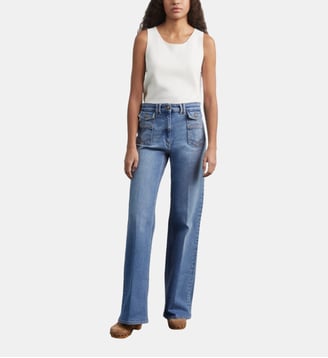 jean flare -anna - Gerard Darel - Bleu denim