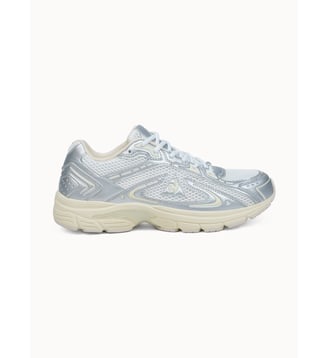 Sneakers running cuir effet métallique Roadtrack - Le Coq Sportif - Optical white et silver