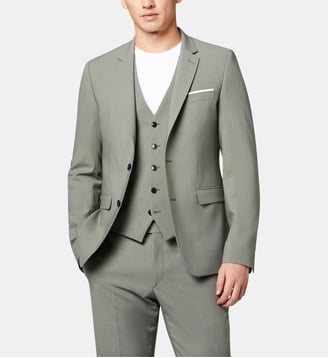 Veste de costume extra slim Nick - Digel - Vert sauge