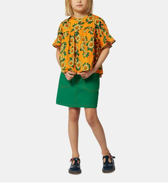 Jupe trapèze avec poches - Kenzo Kids - Vert foncé