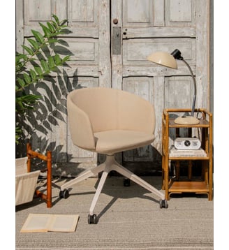 Chaise de bureau Grace Alma N°1754- Produit chiné - Debongout - Beige