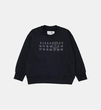 Sweat-shirt col rond avec logo MM6 Maison Margiela