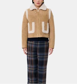 Manteau Peau Lainee Muse - Tara Jarmon - Marron
