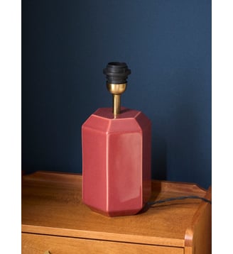 Pied de lampe en céramique - Petit modèle Victoire - Cyrillus - Brique