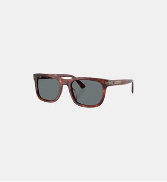 Lunettes de soleil Irrégulier EA4282U - Emporio Armani - Rouge havana brillant