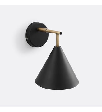 Applique orientable en métal fer - La Redoute Interieurs - Noir et laiton