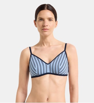 Soutien-gorge triangle sans armatures Dim x Inès de la Fressange - Dim - Bleu clair