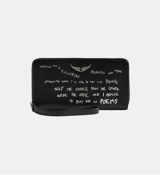 Portefeuille Compagnon Graffiti - Zadig&Voltaire - Noir