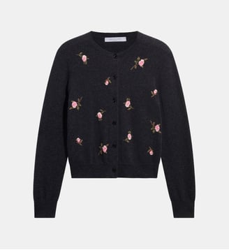 Gilet en laine à fleurs - RAYMONDE Gerard Darel