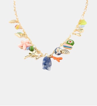 Collier à charms fantaisie poisson en céramique Balaboosté