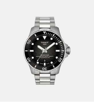 Montre automatique Seastar Noir T1209071105100 - Tissot - Argenté