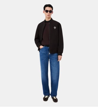 Sweatshirt classic fit molleton - Lacoste - Marron buffle