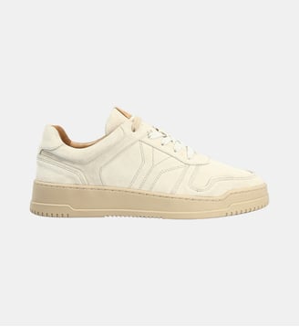 Sneaker maracana - cuir velours - Colisée Paris - Beige