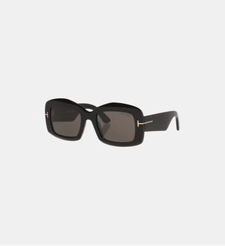 Lunettes de soleil Carré Kaya - Sunglass Hut - Noir brillant