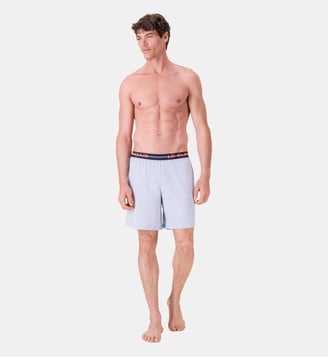 Bas de pyjama court en coton - Le Slip Francais - Bleu