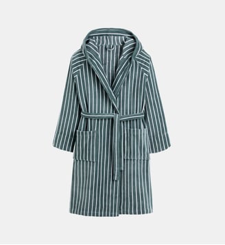 Peignoir capuche éponge velours rayures 450g Bagno La Redoute Interieurs