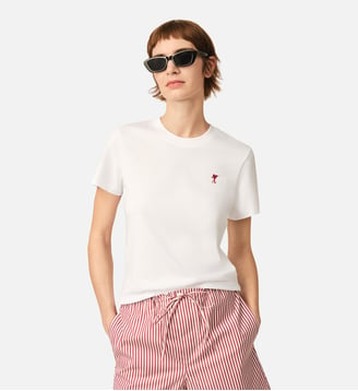 T-shirt Ami de Coeur en coton - AMI Paris - Blanc