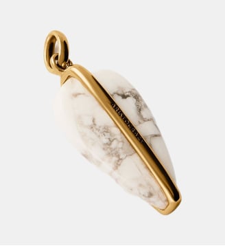 Charme argenté 925 plaqué en or jaune 18K avec howlite - Aristocrazy - Or