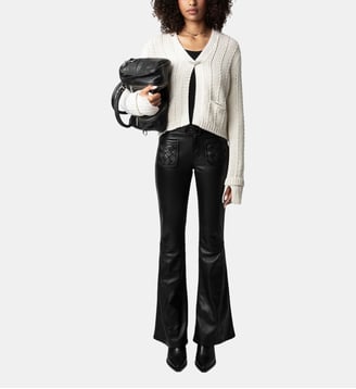 Cardigan Travy 100% Laine Merinos - Zadig&Voltaire - Beige flake
